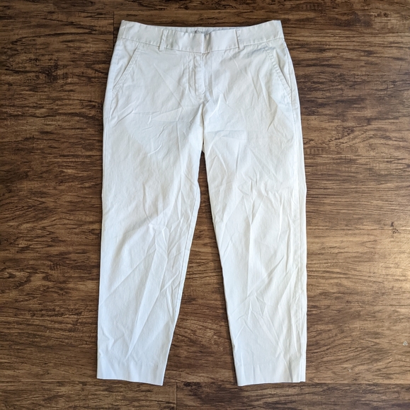 J. Crew White Crop Pants - Picture 1 of 9